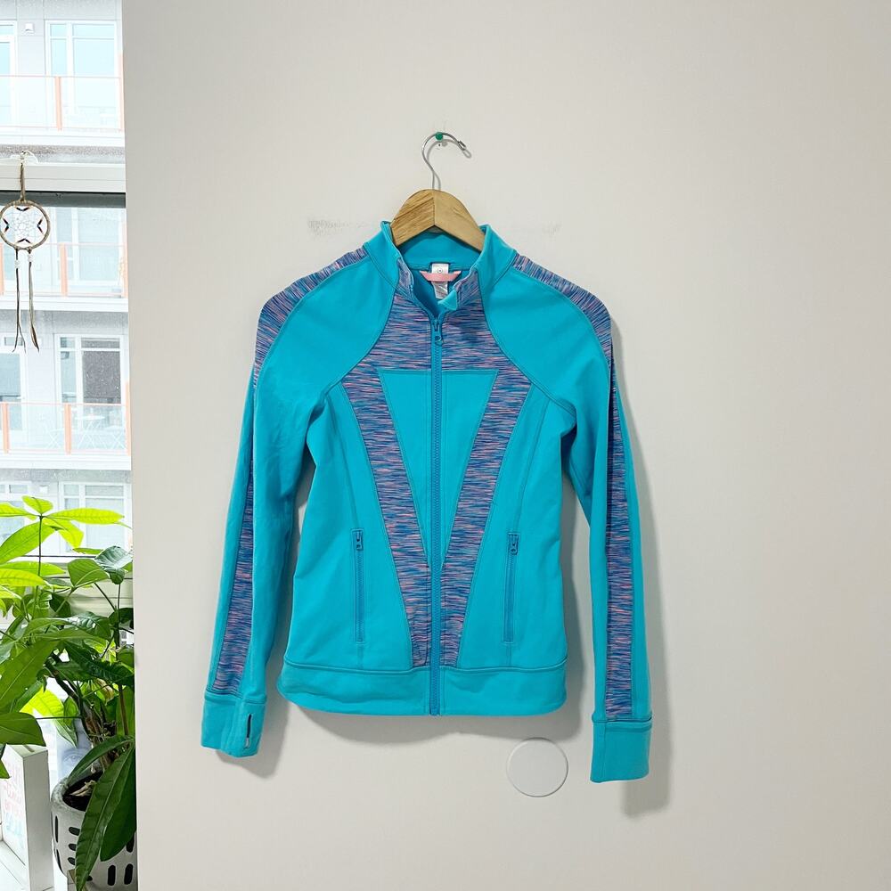 Ivivva Blue Define Zip Jacket Size 14